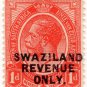(I.B) Swaziland Revenue : Duty 1d (1913)
