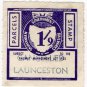 (I.B) Australia - Tasmania Railways : Parcels 1/9d (Launceston)