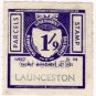 (I.B) Australia - Tasmania Railways : Parcels 1/9d (Launceston)