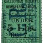 (I.B) Caledonian Railway (South) : Newspaper Parcel 5lbs
