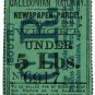 (I.B) Caledonian Railway (South) : Newspaper Parcel 5lbs