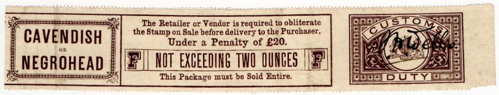(I.B) QV Revenue : Cavendish Tobacco Duty (not exceeding 2oz)