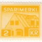 (I.B) Iceland Revenue : Savings Stamp 2Kr (Sparimerki)