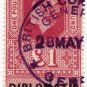 (I.B) Elizabeth II Revenue : Diplomatic Service £1 (Genoa)