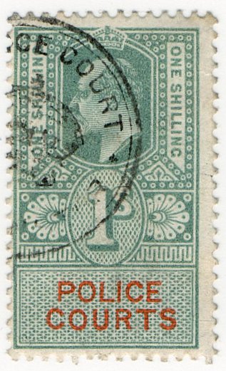 (I.B) Edward VII Revenue : Police Courts 1/-