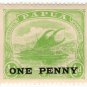 (I.B) Papua Postal : 1d on ½d Overprint
