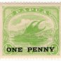 (I.B) Papua Postal : 1d on ½d Overprint