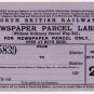 (I.B) North British Railway : Newspaper Parcel Way-Bill 2d