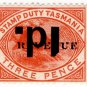 (I.B) Australia - Tasmania Revenue : Stamp Duty 1d on 2d OP (inverted)