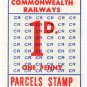 (I.B) Australia Railways - Commonwealth Parcels 1d