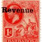 (I.B) Barbados Revenue : Duty 1d (overprint error)