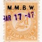 (I.B) Australia - Victoria Revenue : Stamp Duty 2d (MMBW pre-cancel)