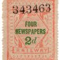 (I.B) Great Eastern Railway : Newspapers 2d