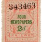 (I.B) Great Eastern Railway : Newspapers 2d