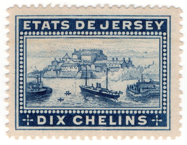 (I.B) Jersey Revenue : Duty Stamp 10/- (1912)