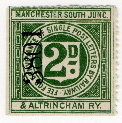 (I.B) Manchester, South Junction & Altrincham Railway : Letter Stamp 2d