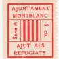 (I.B) Spain Cinderella : Civil War Charity Stamp 5c (Catalonia Refugees)