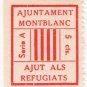(I.B) Spain Cinderella : Civil War Charity Stamp 5c (Catalonia Refugees)
