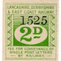 (I.B) Lancashire Derbyshire & East Coast Railway : Letter Stamp 2d