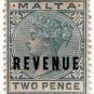 (I.B) Malta Revenue : Duty Stamp 2d
