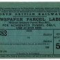 (I.B) North British Railway : Newspaper Parcel Way-Bill 5d