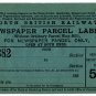 (I.B) North British Railway : Newspaper Parcel Way-Bill 5d