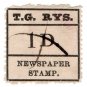 (I.B) Australia - Tasmania Railways : Newspaper Parcel 1d