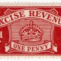 (I.B) Excise Revenue : 1d Lake (1925)