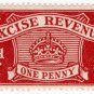 (I.B) Excise Revenue : 1d Lake (1925)