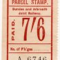 (I.B) Dundee & Arbroath Joint Railway : Parcel 7/6d
