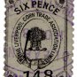 (I.B) Liverpool Corn Trade Association : Fee Stamp 6d
