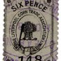 (I.B) Liverpool Corn Trade Association : Fee Stamp 6d