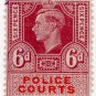 (I.B) George VI Revenue : Police Courts 6d
