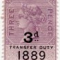 (I.B) QV Revenue : Transfer Duty 3d (1889)
