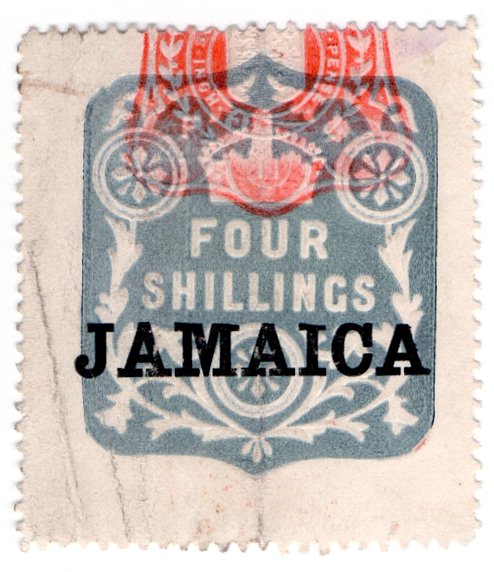 (I.B) Jamaica Revenue : Duty Stamp 4/-