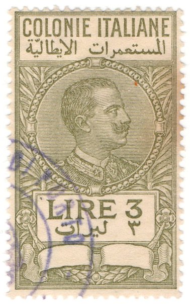 (I.B) Italy (Libya) Revenue : Duty Stamp 3L (1923)