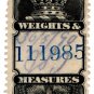 (I.B) Canada Revenue : Weights & Measures $1