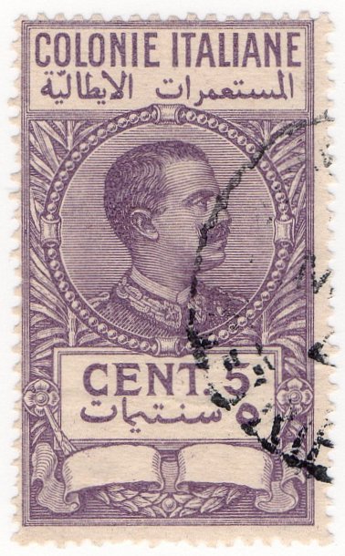 (I.B) Italy (Libya) Revenue : Duty Stamp 5c (1923)