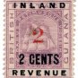 (I.B) British Guiana Revenue : Inland Revenue 2c on 2c OP