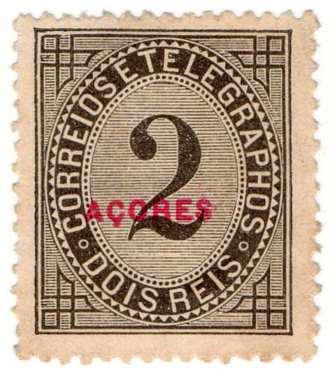 (I.B) Portugal Telegraphs : Azores Overprint 2R