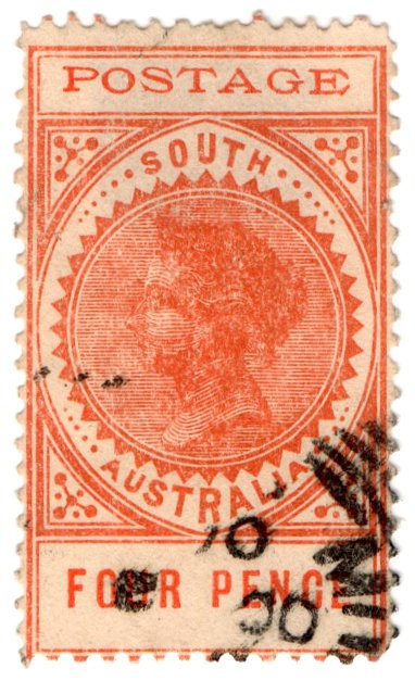 (I.B) Australia Postal : South Australia 4d