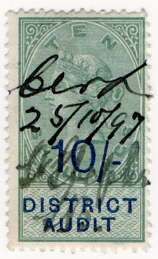 (I.B) QV Revenue : District Audit 10/- (1896)