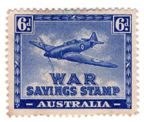 (I.B) Australia Cinderella : War Savings 6d