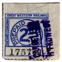 (I.B) Great Western Railway : Parcel Stamp 2d (Haverfordwest)