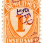 (I.B) Australia - Queensland Revenue : Unemployment Insurance 1/- (1933)