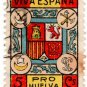(I.B) Spain Cinderella : Civil War Charity Stamp 5c (Huelva)