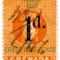 (I.B) Grenada Revenue : Duty Stamp 1d on 1½d OP