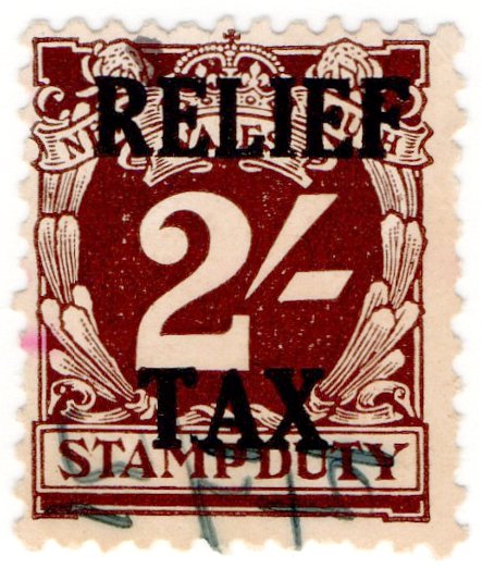 (I.B) Australia - NSW Revenue : Relief Tax 2/-