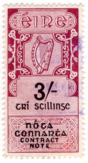 (I.B) Ireland Revenue : Contract Note 3/-