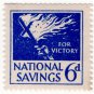 (I.B) National Savings : Flaming Cross 6d (1941)